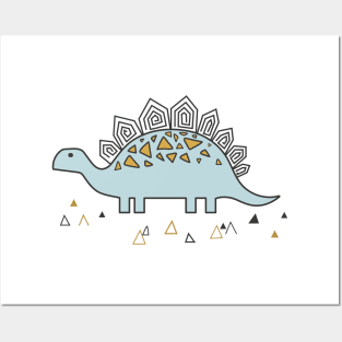 Dinosaur Stegosaurus Posters and Art